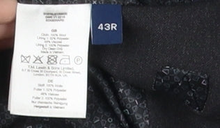 T.M. Lewin Men's Slim Fit Black Blazer 43R