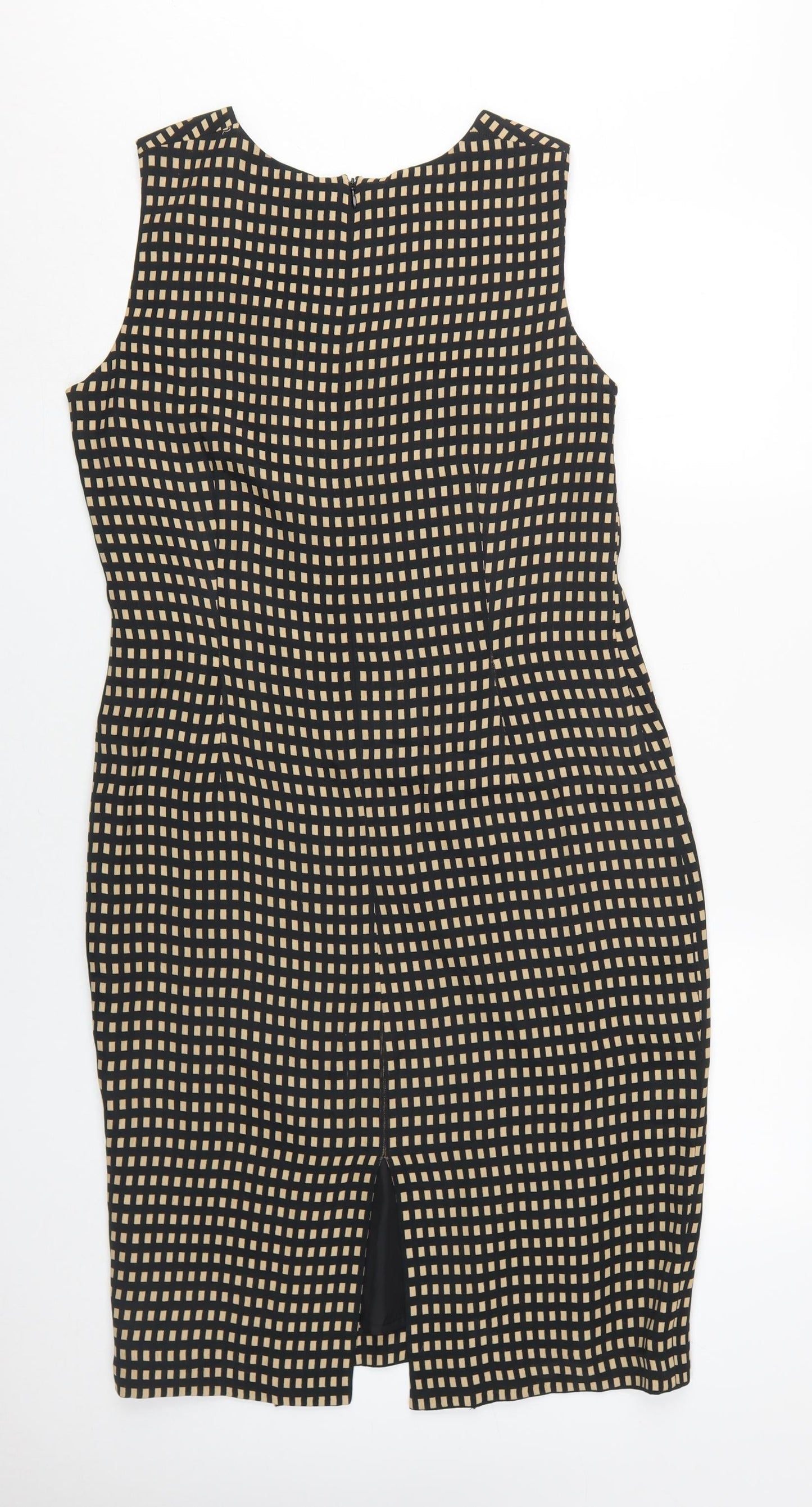 Jaeger Women's Black Sheath Dress, Size 12, Classic Formal