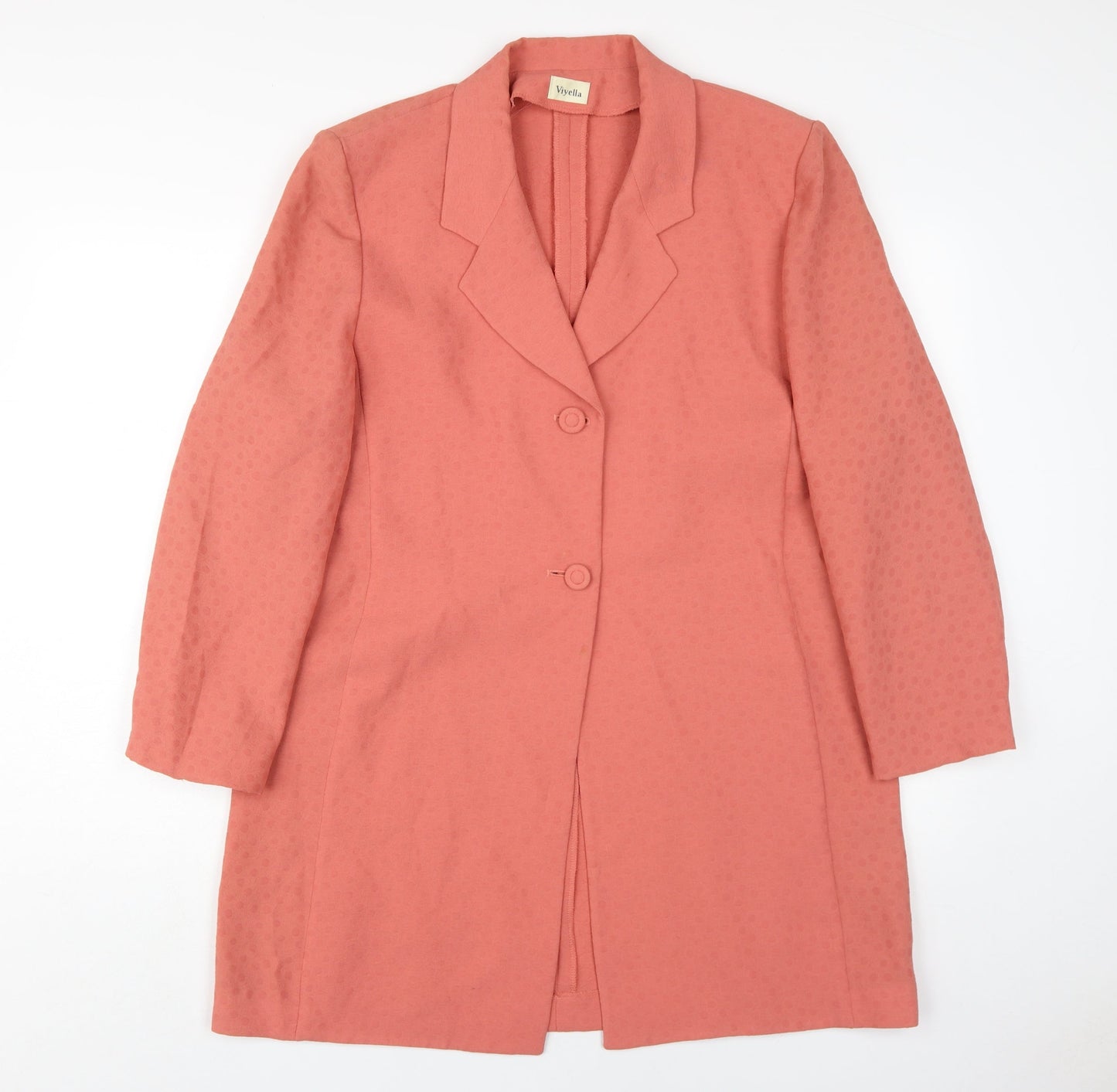 Viyella Women's Pink Overcoat Size 14 Classic Look