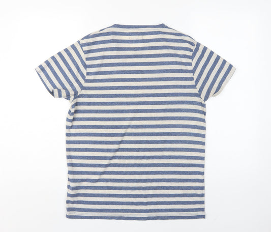 Jack & Jones Men's Blue Striped T-Shirt M