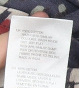 White Stuff Women's Blue Floral Blouse Size 10