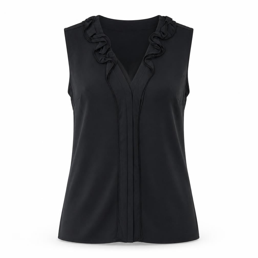 Womens UK Size 4 Banana Republic Black Nylon Blend Blouse