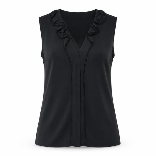 Womens UK Size 4 Banana Republic Black Nylon Blend Blouse