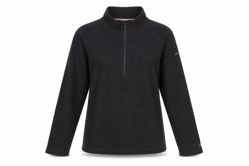 Womens UK M Regular Trespass Black Pullover Sweatshirt