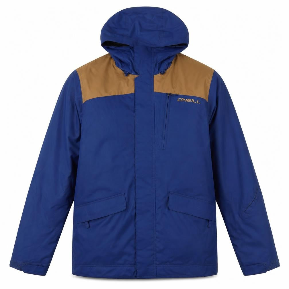 Front view of O'Neill Men's Blue Waterproof Rain Coat S