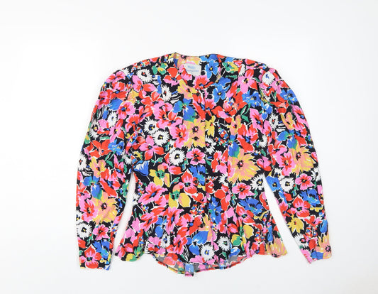 Wallis Women's Multicoloured Floral Blouse Size 10