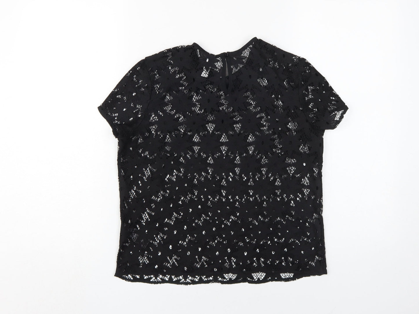 By Henry Holland Women's Black Lace Blouse - Size 10