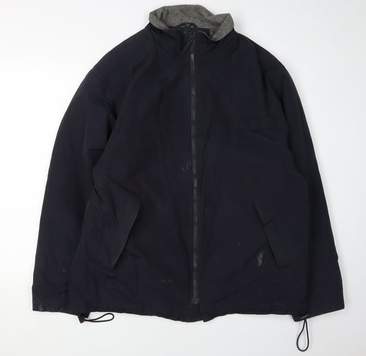 Racing Green Men's Black Windbreaker Jacket M