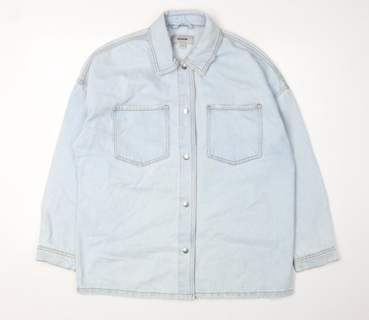 New Look Women's Blue Denim Jacket Size 10