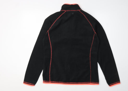 Mountain Warehouse Women's Black Fleece Pullover - Size 12