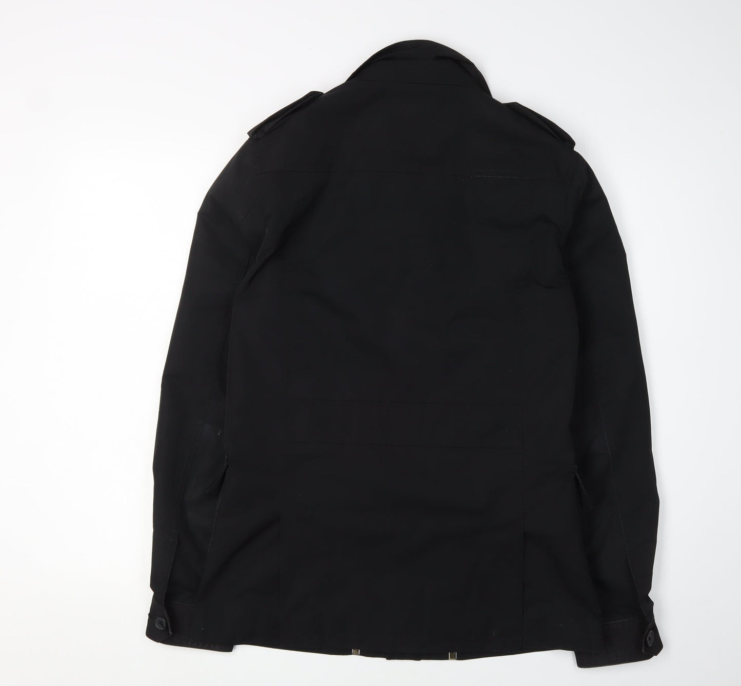 Next Women's Black Military Jacket S Collared Lined