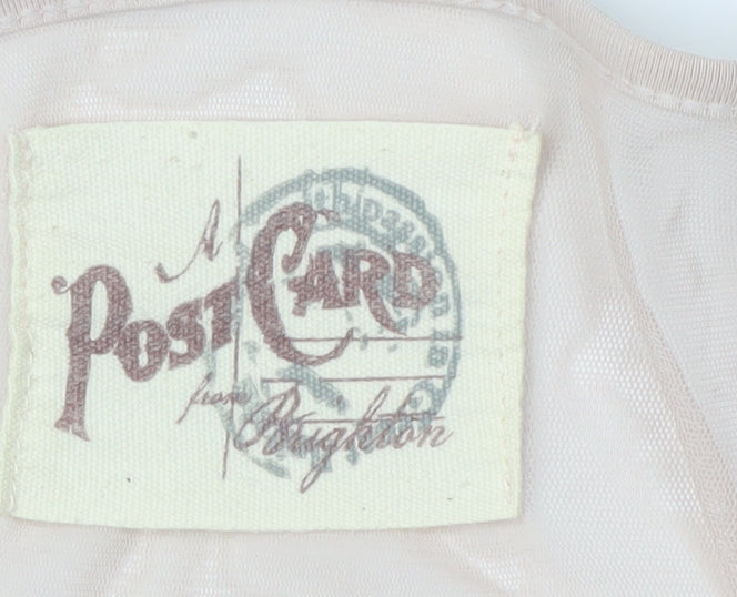 A Postcard From Brighton Women's Beige Relaxed Blouse Size 1