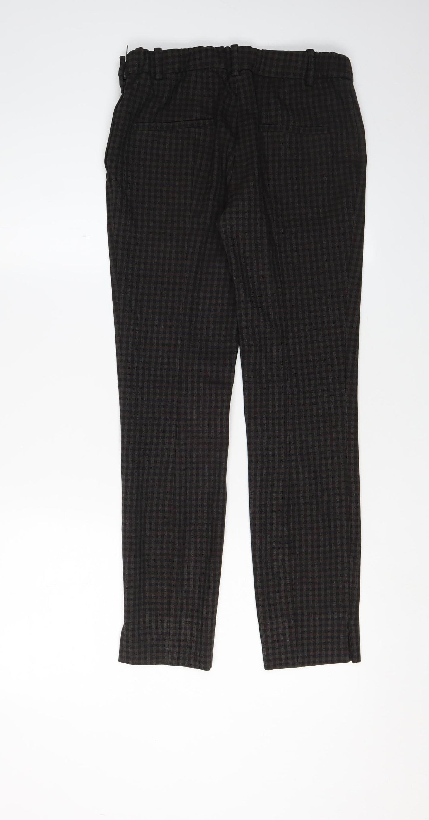 Zara Women's Multicoloured Check Dress Pants S