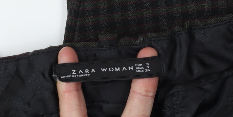 Zara Women's Multicoloured Check Dress Pants S