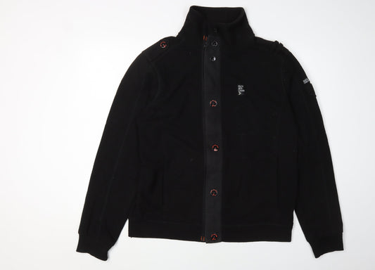 Duck and Cover Men's Black XL Full Zip Sweatshirt