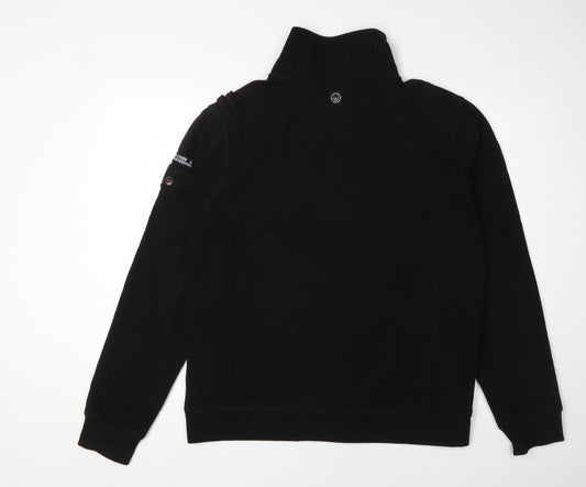 Duck and Cover Men's Black XL Full Zip Sweatshirt