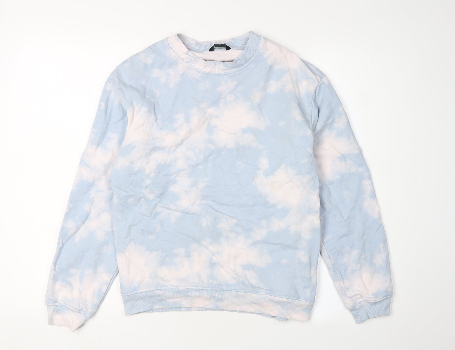 Monki Women's Blue Tie-Dye Sweatshirt XS