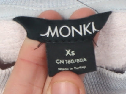 Monki Women's Blue Tie-Dye Sweatshirt XS