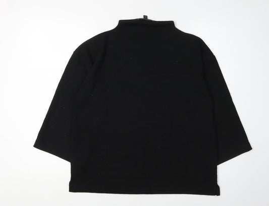 Banana Republic Women's Black High Neck Jumper M