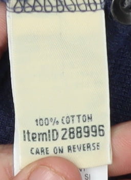 L.L. Bean Blue Women's Medium Cotton Long Sleeve Top