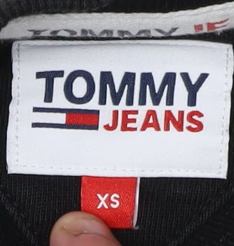 Tommy Jeans Men's Black XS Pullover Logo Sweatshirt
