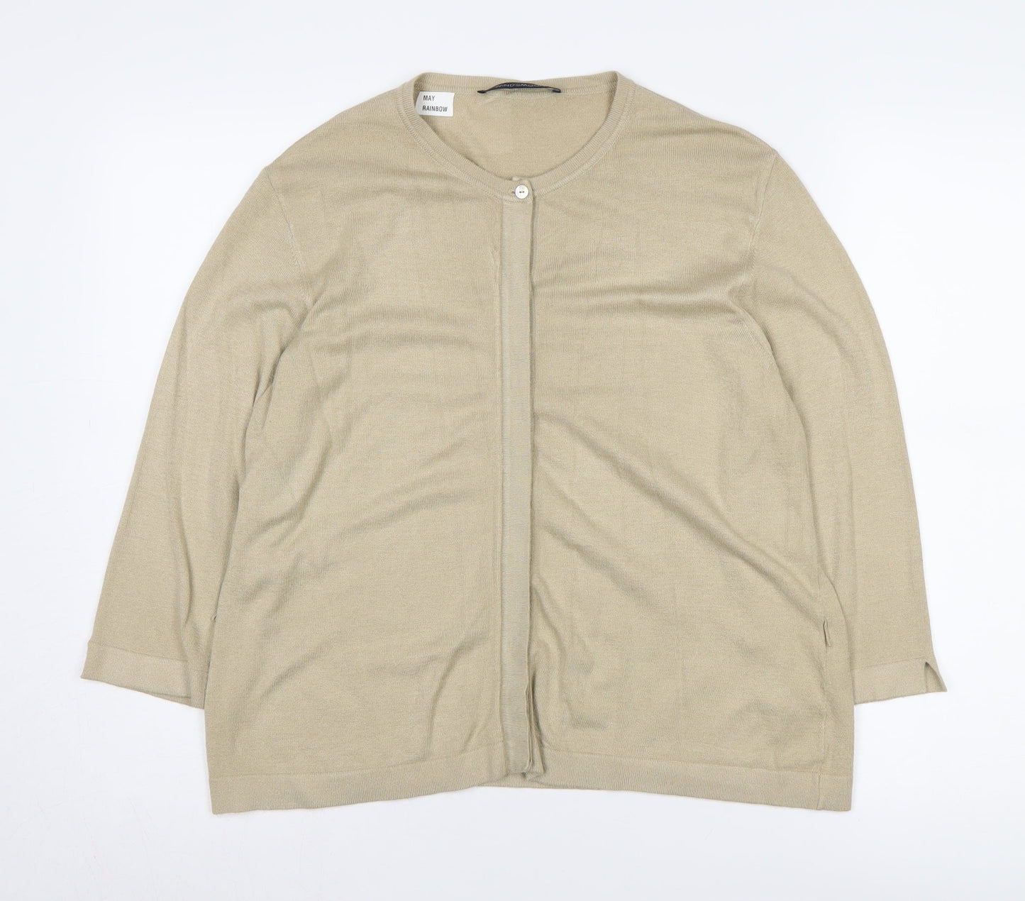 Windsmoor Women's Beige Cardigan L, Lightweight Button