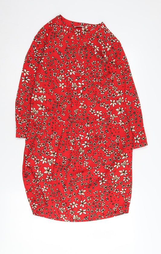 Joe Browns Women's Red Floral Shift Dress Size 8