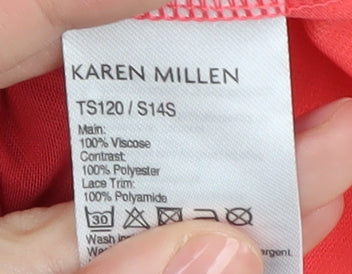 Karen Millen Women's Red Tank Camisole Size 14