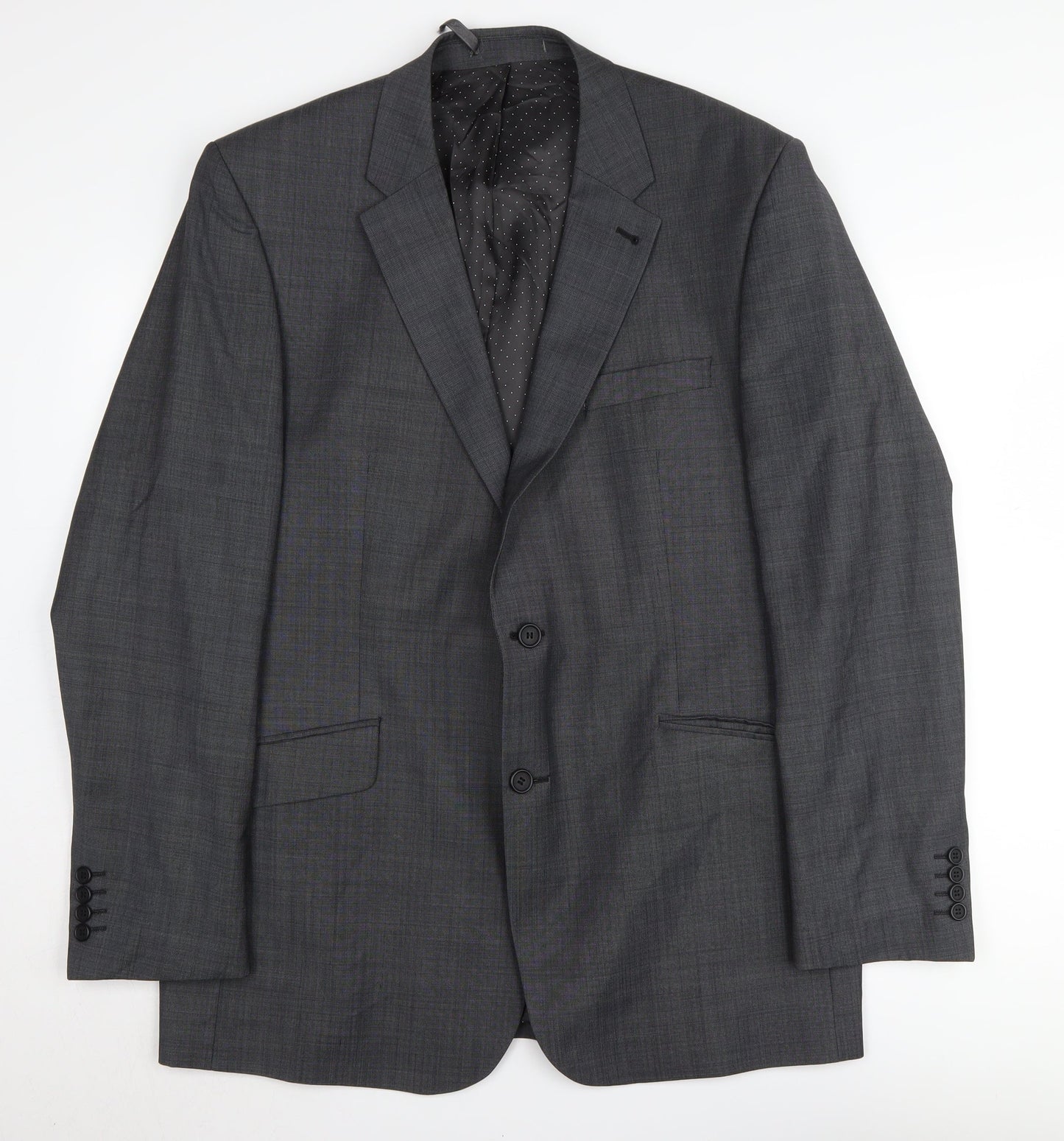 Jasper Conran Men's Grey Blazer Long Length 44L