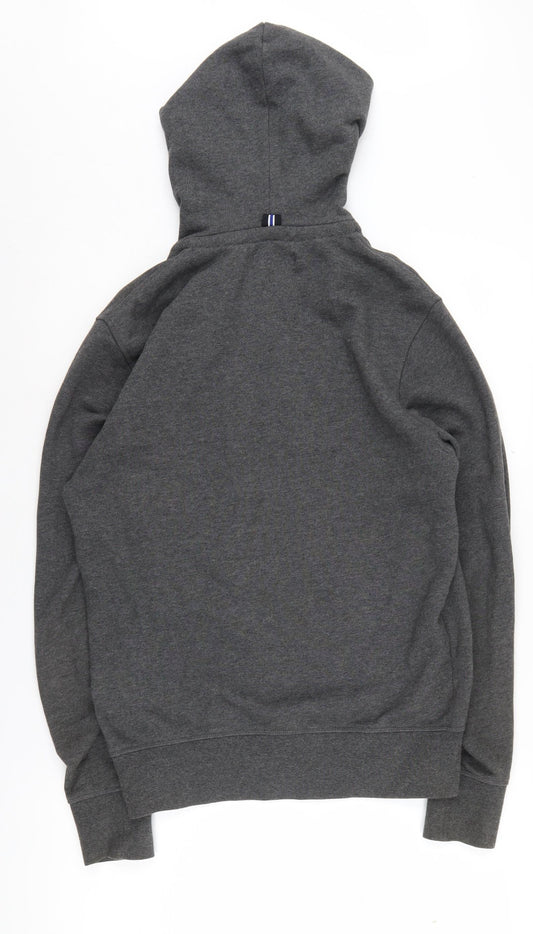 Fred Perry Men's Grey Full Zip Hoodie, Size S