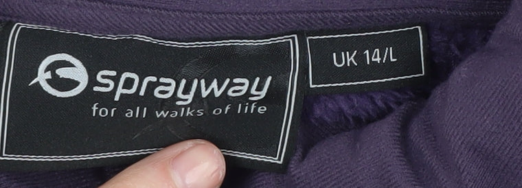 Sprayway Women's Purple 3-in-1 Fleece Jacket, Size 14