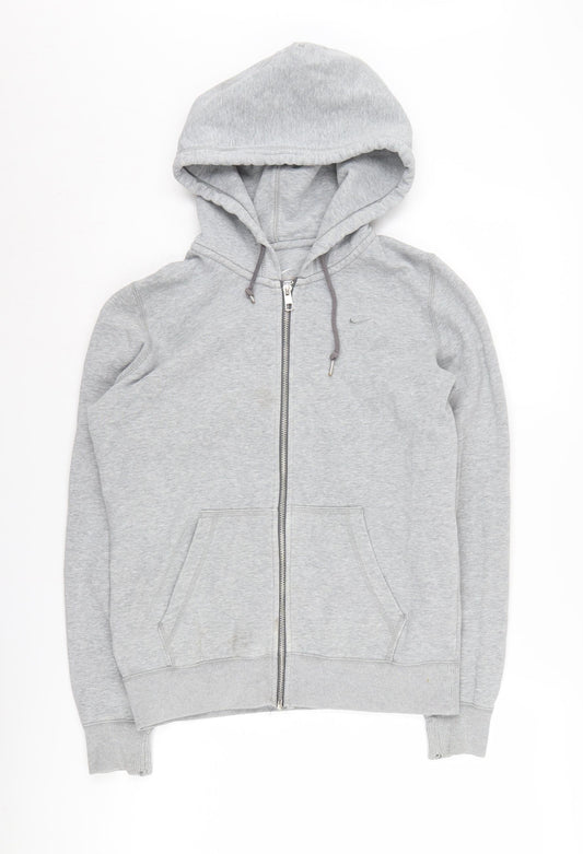 Nike Grey Unisex Hoodie Full Zip M