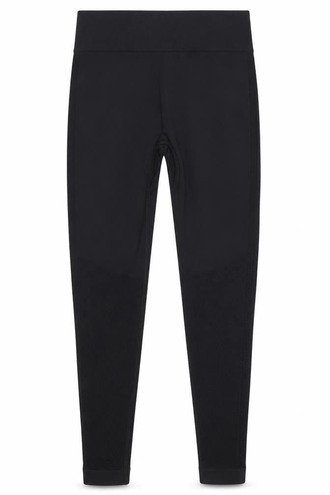 Front view of Puma Women's Black Seamless Leggings - XS