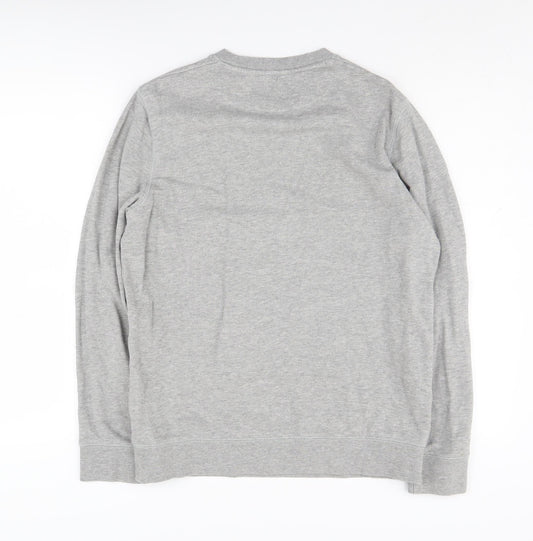 Wrangler Men's Grey Sweatshirt Small - Graphic Print, Crew Neck
