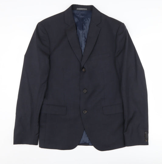 Calvin Klein Men's Black Blazer, Size 52, Business Formal