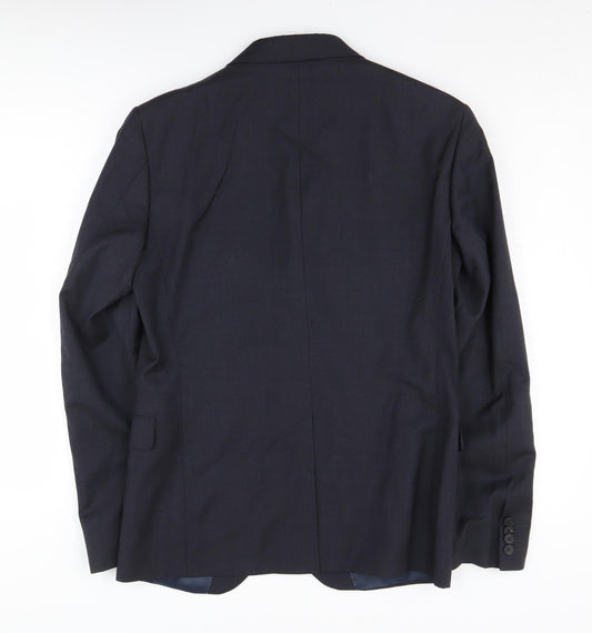 Calvin Klein Men's Black Blazer, Size 52, Business Formal