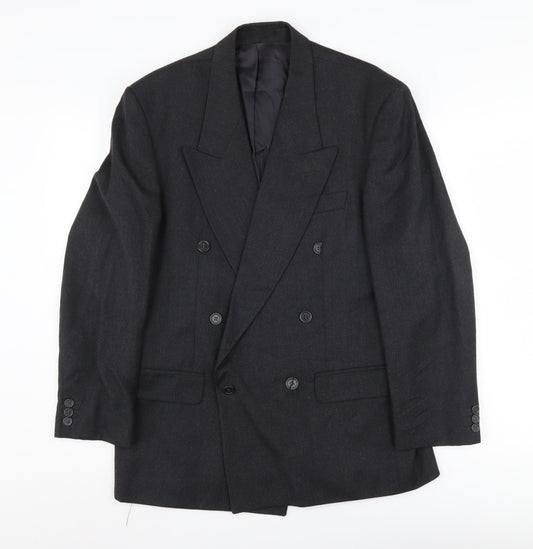 Centaur Originals Men's Black Blazer 38S Double-Breasted