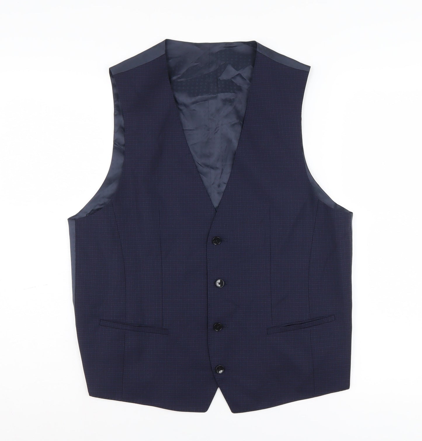 Hugo Boss Men's Navy 50R Waistcoat Classic Business