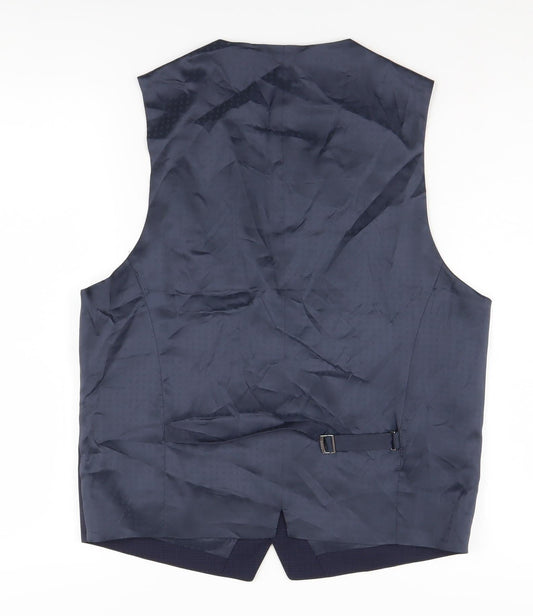 Hugo Boss Men's Navy 50R Waistcoat Classic Business