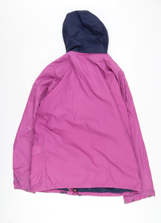 Helly Hansen Women's Pink Hooded Rain Jacket M