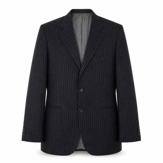 Mens 40 Chest Regular DAKS Black Two-Button Blazer