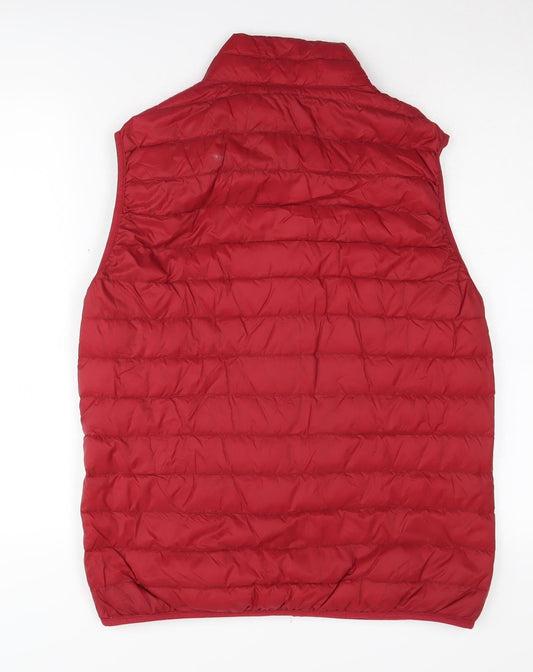 Armani Jeans Men's Red Puffer Waistcoat, Size 52