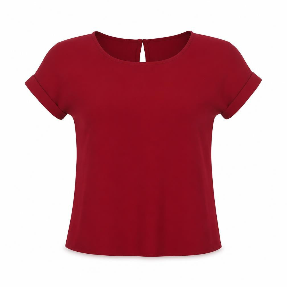 Womens UK Size XS Banana Republic Red Polyester Blouse