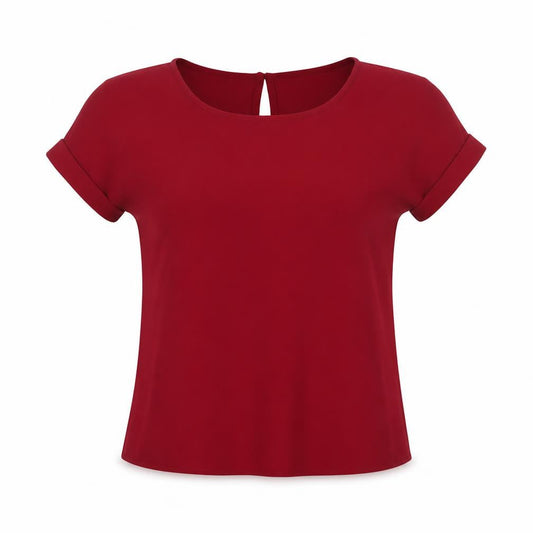 Womens UK Size XS Banana Republic Red Polyester Blouse