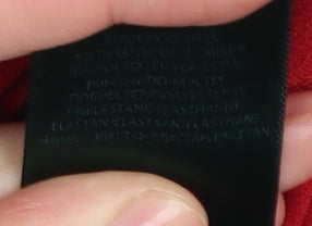 Ralph Lauren Women's Red XS Basic Long Sleeve Blouse