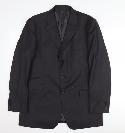 T.M. Lewin Men's Grey Suit Jacket, Size 42R, Formal