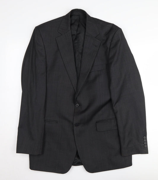 Jeff Banks Men's Black Wool Blazer, 40L