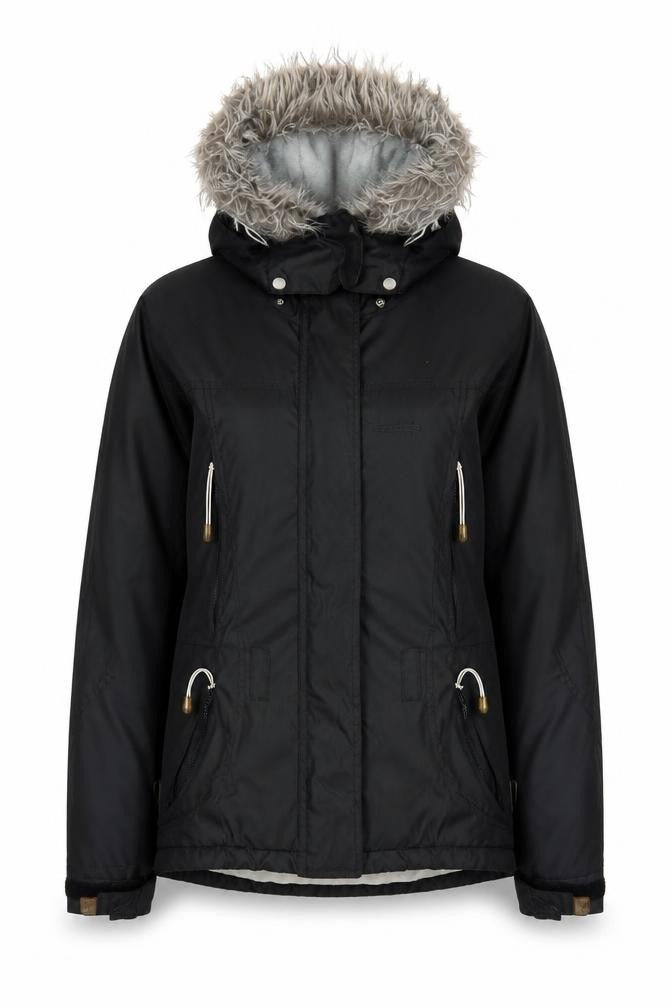 Womens UK Size XS Regular Trespass Black Polyester Jacket