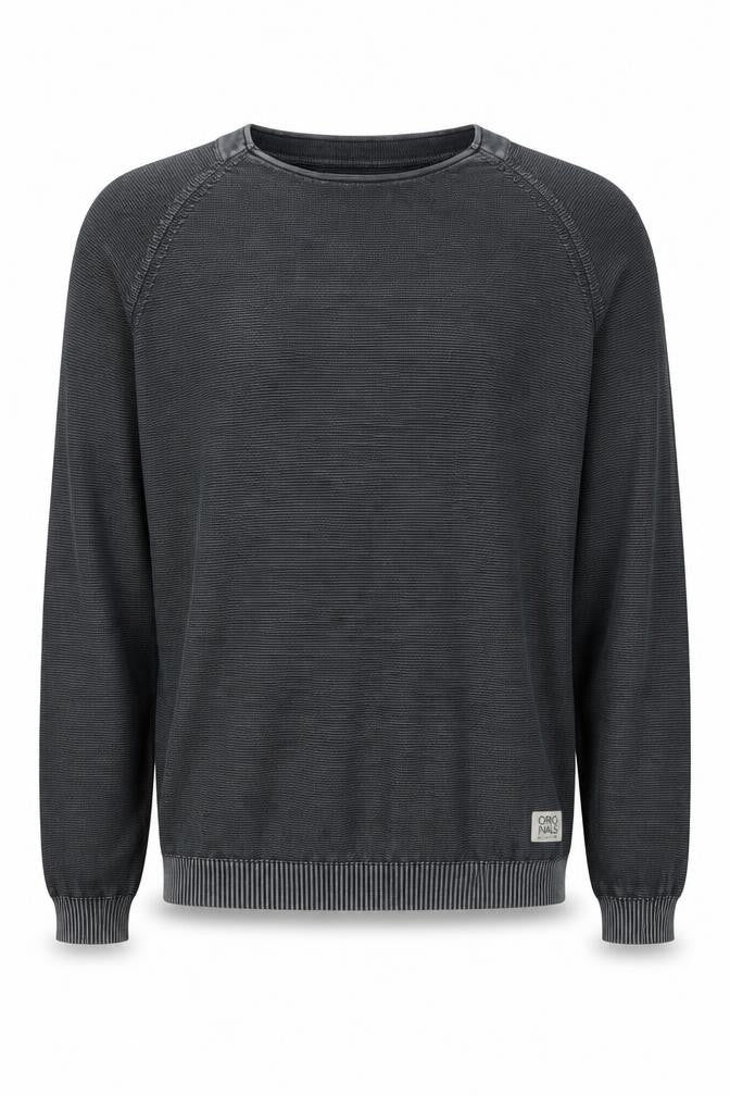 Jack & Jones Men's Grey Pullover Jumper, Size L