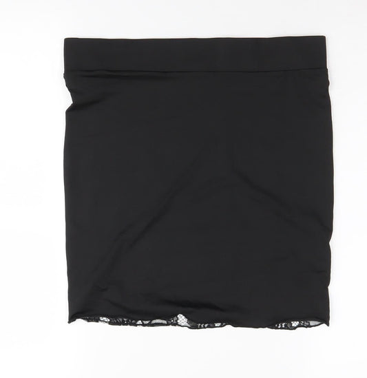 Ann Summers Women's Black Lace Pencil Skirt, Medium